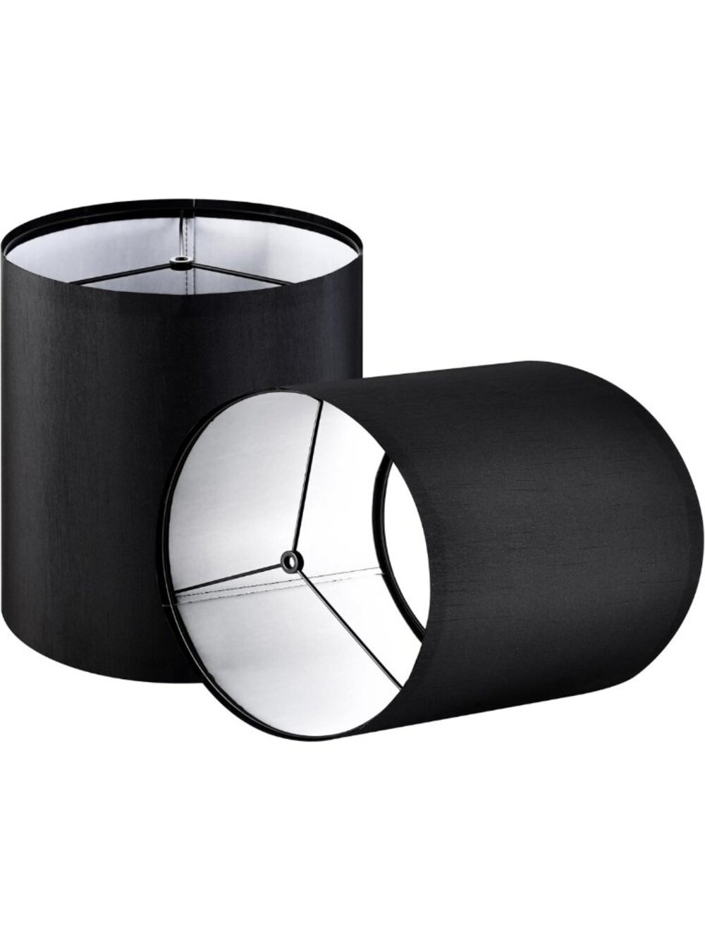 Stylish Black Small Drum Lamp Shades - 10"x10" Replacement Decor for Home